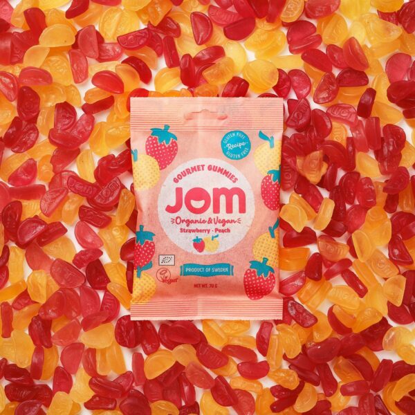 JOM STRAWBERRY & PEACH 70g (16 bags) - Image 3