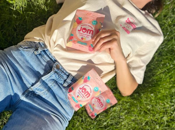 JOM STRAWBERRY & PEACH 70g (16 bags) - Image 4
